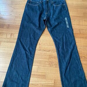 GAP Blue Bootcut Dark Jeans Distressed Style mens 36/34 Preppy Utility Gorpcore